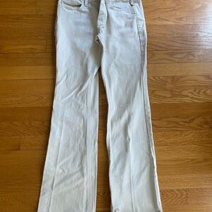 Brandy Melville Cream Flare Jeans